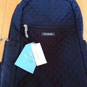 Vera Bradley Navy Blue Cloth Backpack - NWT